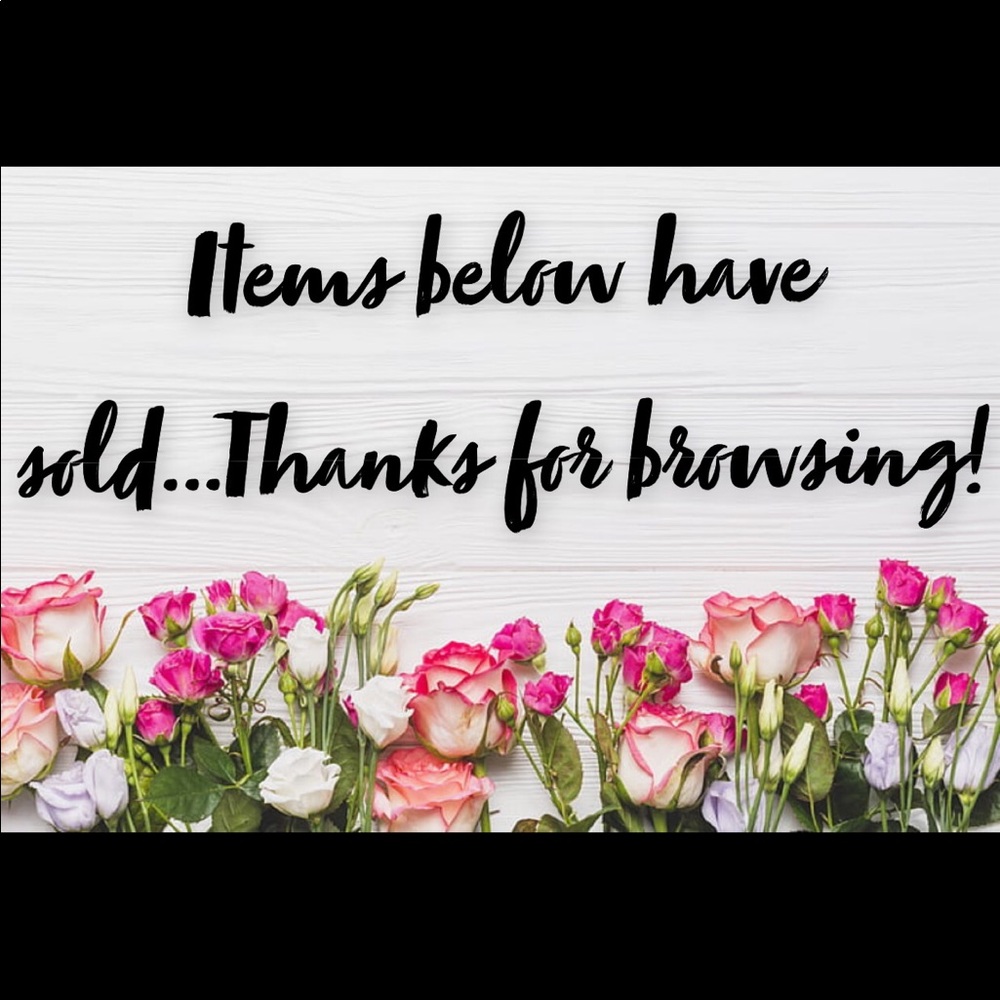 Items below are sold! Thank you! 💜